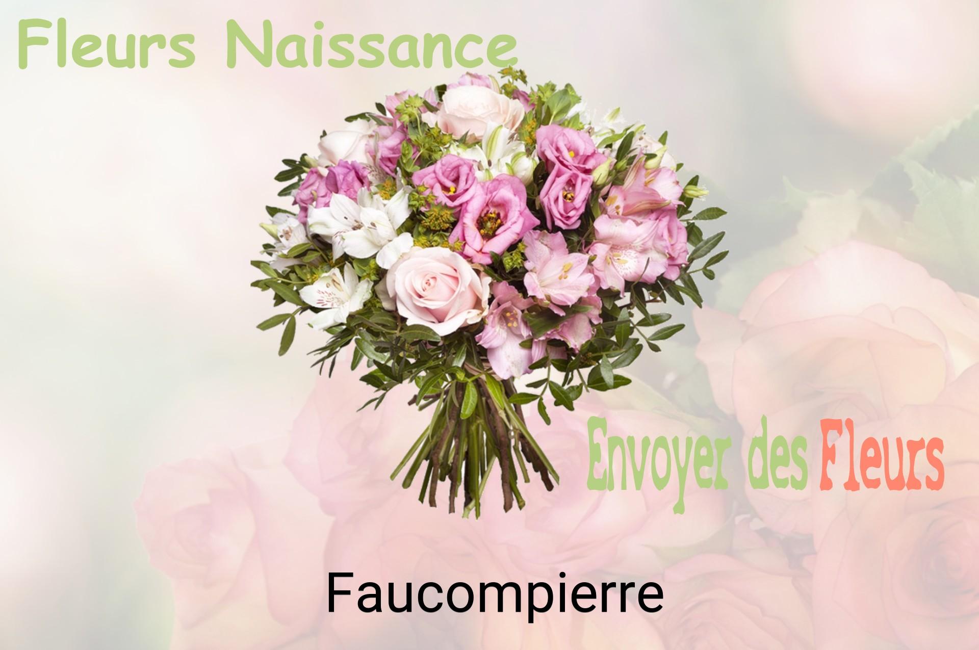 Bouquet de fleurs de naissance livré à Faucompierre